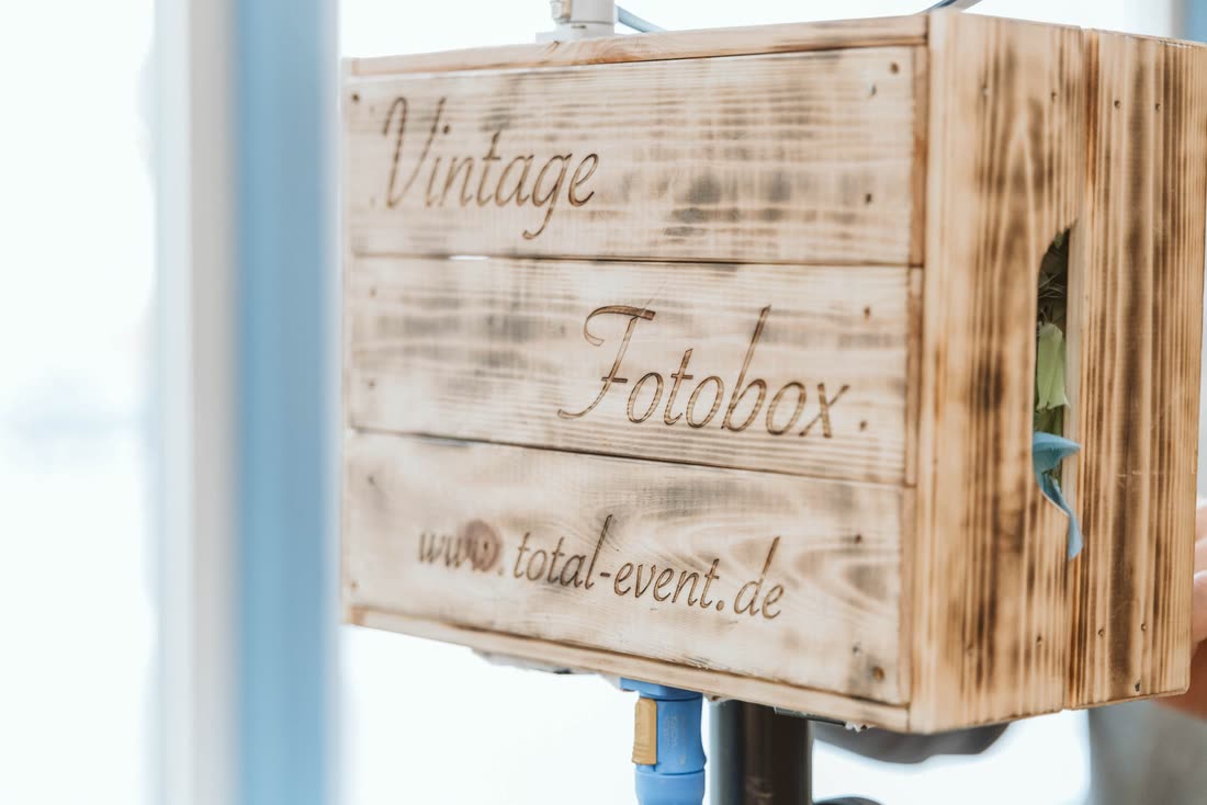 Holzkiste „Vintage Fotobox